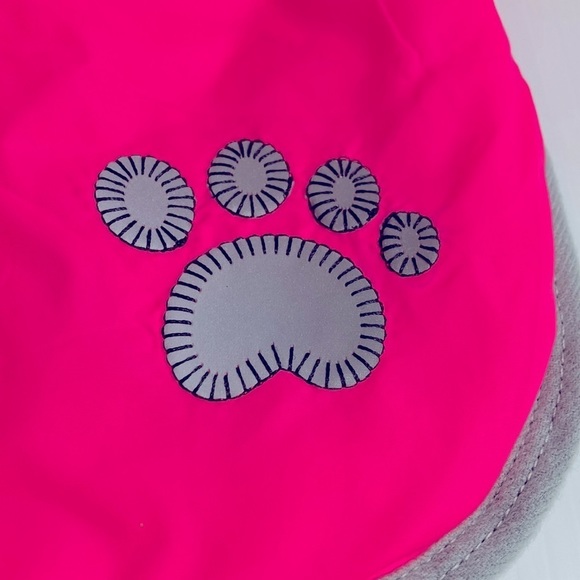 BARBIE pink doggie jacket nylon shell fleece lining NWOT - Picture 2 of 6